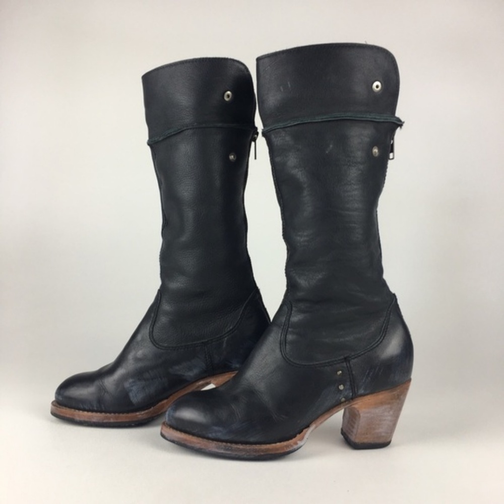 PSKaufman Crosswalk Black Mid Calf Boots